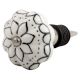 Black Lotus Ceramic Melon Wine Stopper